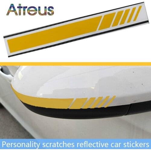Car Sticker Rearview Mirror Side Stripe Car Body Decals for Toyota Corolla Seat Leon Jeep Fiat Skoda Fabia Rapid Renault Duster