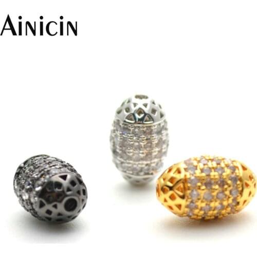 10pcs Oval Shape CZ Stone Rhinestone Crystal Setting fashion Jewelry Making Beads For Bracelet Making Materials