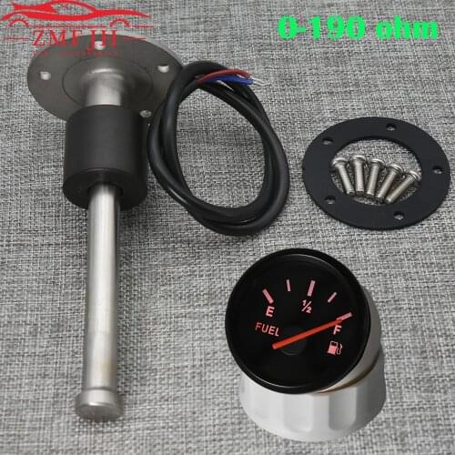 Marine Boat Car Water Fuel Level Sensor Fit For 0-190 ohm Water Fuel Level Gauge with 150mm 200mm 250mm Tank Fuel Sending Unit
