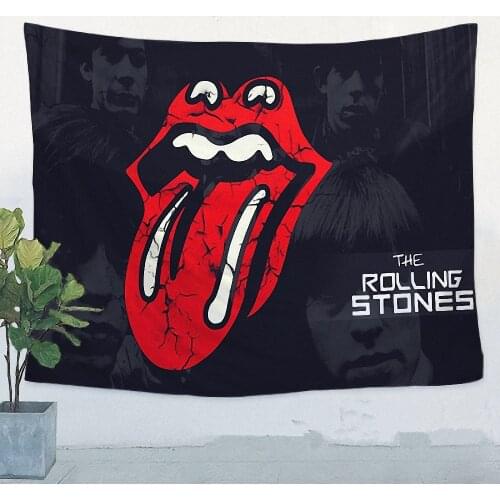 Retro Decorative Banners Room Headboard Tapestry Hip Hop Reggae Rock Music Posters Wall Art Famous Band Flag Canvas Painting C6