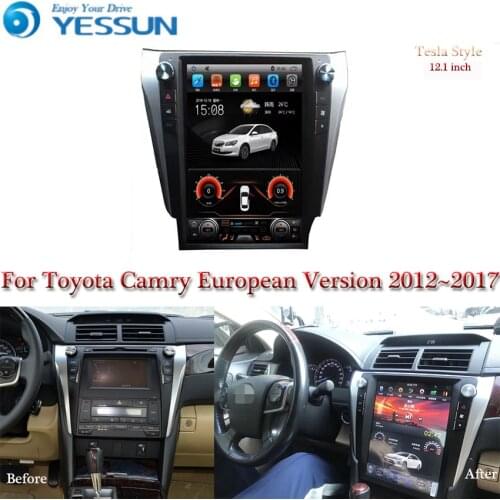 Tesla screen For Toyota Camry European version 2012~2017 Car Android Multimedia Player Car Radio stereo Audio GPS Navigation