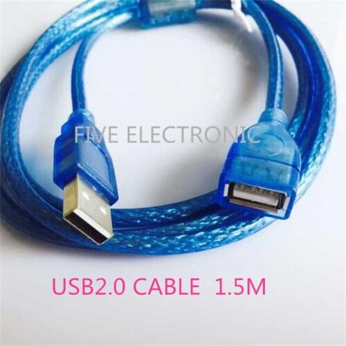 USB2.0 Connector CABLE With Magnet Ring. 1.5M, Printer Line, 28AWG-24AWG GAUGE.Male & Femal Extension Cable