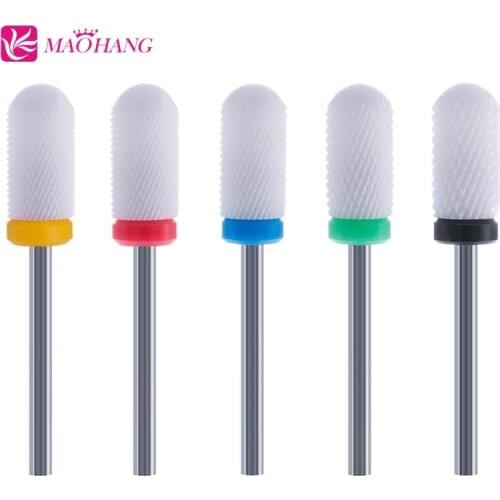 MAOHANG Super Ceramic Milling Cutter Nail Drill Bit Tools For Gel Polish Varnish Electric Manicure Accessories