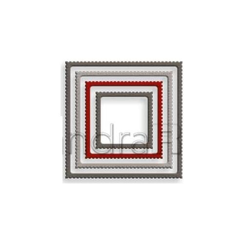 Squares Narrow Margin Metal Cutting Dies Scrapbook Diary Decoration Stencil Embossing Template Diy Greeting Card 2021 New