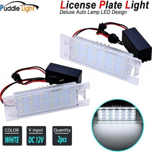 2x LED Number License Plate Light Lamps For Fiat 500L 199 Seicento 187 Bravo 198 Brava 185 Tipo Cinquecento Punto Evo Van Doblo