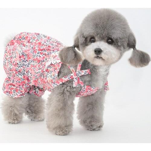 Summer Dog Overalls Jumpsuit Puppy Small Dog Clothes Pants Rompers Yorkshire Pomeranian Poodle Bichon Schnauzer Pet Clothing