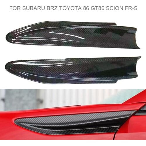 Modified decorative Cover Carbon Fiber Side Fender Fin Vents Fit for Subaru BRZ Toyota 86 GT86 Scion FR-S
