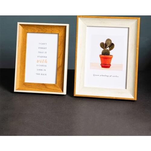 Desktop Photo Frame Retro Nordic Resin Picture Frames For Personal Photo Wedding Frames Travel Memories Home Decoration Painting