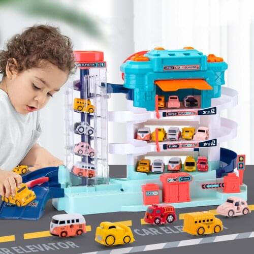 Three-dimensional Multilayer Automobile Building Parking Lot Garage Car Kid Toy
