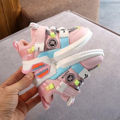 Autumn new fashionable Kids Shoes net breathable leisure sports running shoes for girls shoes for boys brand kids shoes XZ19101