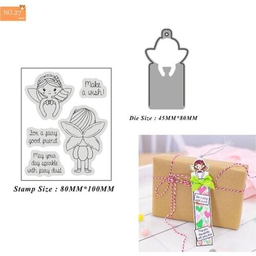 New Design Flower Fairy Metal Cutting Dies And Stamps Stencils for DIY Scrapbook Album Embossing Handmade Decora Mould