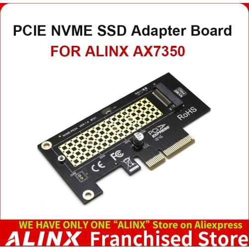 ALINX PCIE NVME SSD Adapter Board Supporting AX7350 FPGA Board