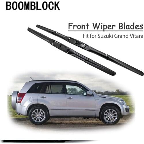 Car Windshield Rubber Front Wiper Blades Arm Kit For Suzuki Grand Vitara 2015-1998 Windscreen Wiper Cleaning Brush Accessories