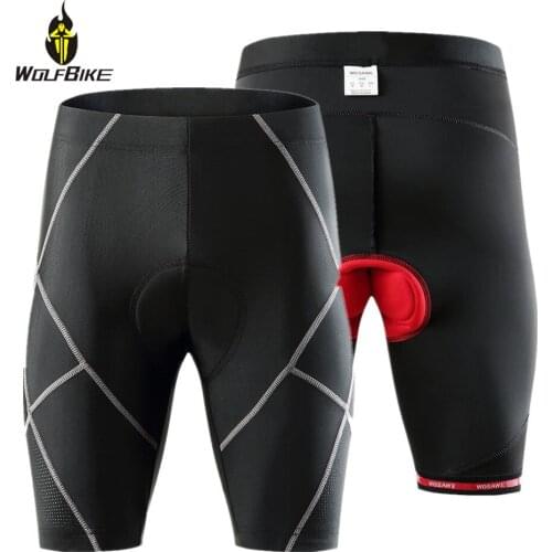 WOLFBIKE Men Cycling Shorts Soft Gel Padded Mtb Bike Bicycle Outdoor Sport Tight Quick-drying Cycling Bottom Wear Downhill Short