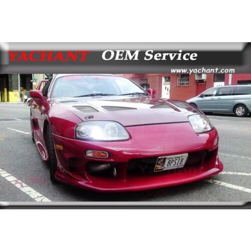 Car-Styling Fiber Glass FRP Car Front Bumper Fit For 1993-1998 Toyota Supra MK4 D Sport Style Front Bumper