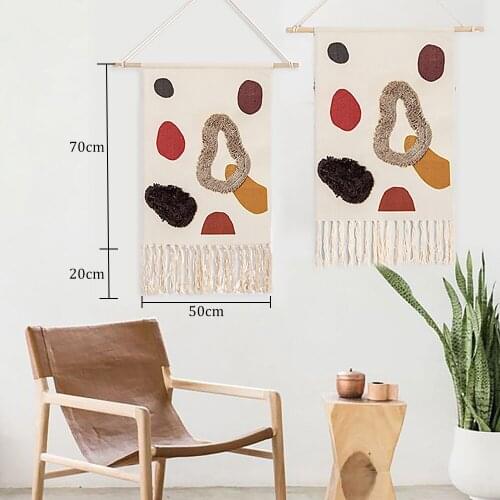 Boho Hanging Tapestry Fabric Home Decoration Accessories Dormitory Scandinavian Style Hotel Wall Door Hanging Blanket Decoration