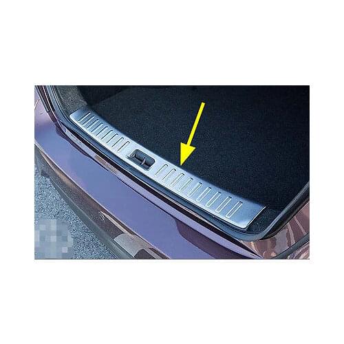 Rear Inner Bumper Protector Cover Trim 2016 2017 for Nissan Sentra Sylphy Steel