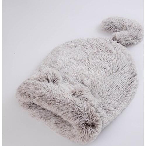Winter Pet Cat Dog Warm Plush Bed House,Closed Pet Sleeping Bag with Tail,windproof Soft and Comfortable Cat Litter Pet Dog Nest