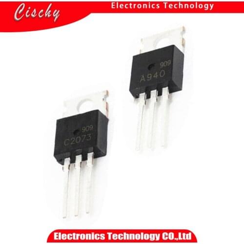 10pcs/lot (5PCS+5PCS) A940 C2073 2SA940 2SC2073 TO-220 popular audio tube