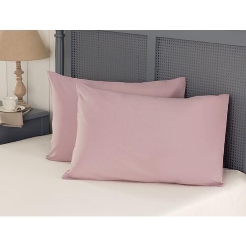 Madame Coco Manon Ranforce 2 Pcs Pillow Case-Outdoor Damson Casual and Comfortable English Home Decoration Decorative