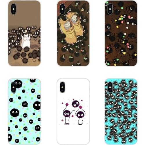 Accessories Phone Cases Covers Spirited away soot For Xiaomi Redmi Note 3 4 5 6 7 8 Pro Mi Max Mix 2 3 2S Pocophone F1