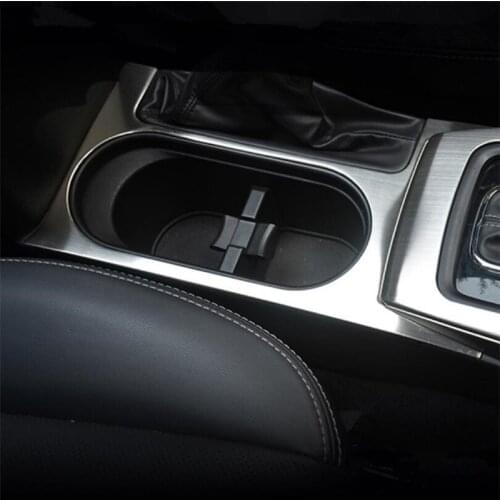 Car Accessories Stainless Steel Water Cup Holder Gearbox Decorative trim Case For Subaru Forester 2013-2018 Car Accessories