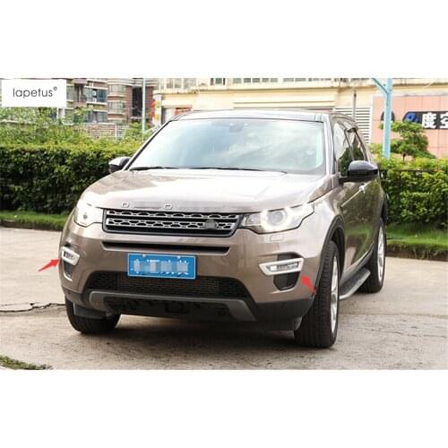 Lapetus Accessories For Land Rover Discovery Sport 2015 2016 2017 2018 2019 Front Fog Lights Lamp Molding Cover Kit Trim 2 Pcs