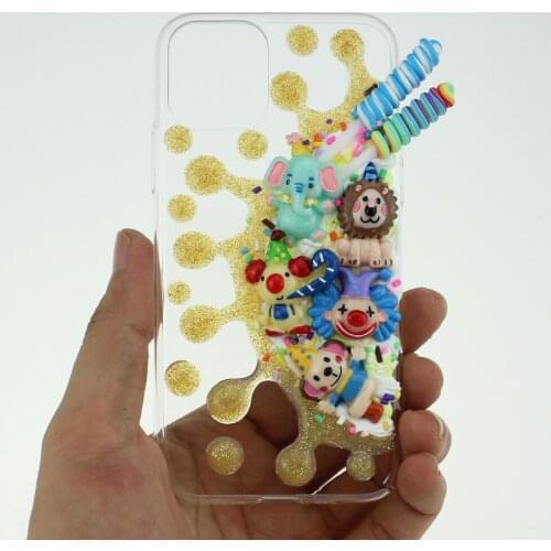Handmade Circus Clown Phone Case For Iphone 11 Pro Max 12 13 Mini X XSMAX XR SE 2020 7 8 Plus Apple Cover Cute Protective Shell