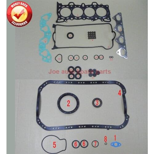 D14Z1 D14Z2 D15Z3 D15Z6 D15Z8 D16W1 D16Y2 D16Y5 D16Y6 D16Y7 D16Y8 Engine Full gasket kit for Honda CIVIC CRX Mk HR-V 52151000