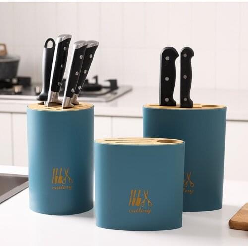 Creative Design Knife Holder Easy Cleaning Knife Storage Rack Fashion Kitchen Accessories Knife Block