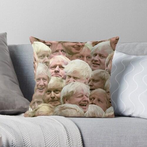 Boris Johnson Throw Pillow Cushion Cover Polyester throw pillows case on sofa home living room car seat decor 45x45cm