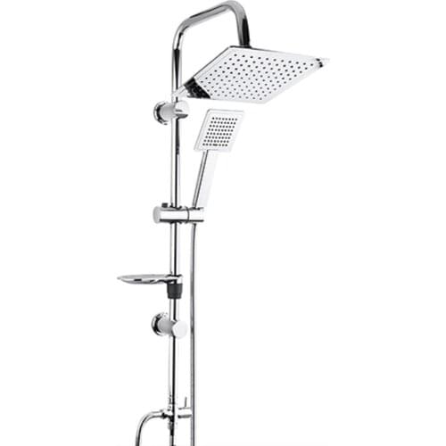 Chrome Rainfall Shower Set System Multi-Function Set Shower Stall Faucet Shower Accessories For Bath