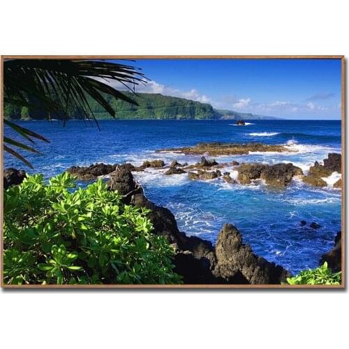 Beauty Poster Sea Wave Painting Beach Poster Nordic Modern Decoration Wall Pictures for Living Room Cuadros Decoracion Salon