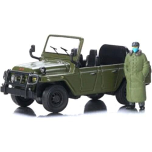 Diecast 1/64 Scale Alloy Model Toy Beijing 2020 Off-Road Vehicle Car Convertible Adult Collection Souvenir Decoration BoysGift