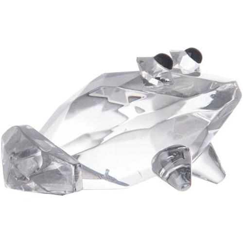 Cute Crystal Miniature Frog Figurine Glass Animal Crafts Ornaments Home Decoration Accessories Gifts For Friend