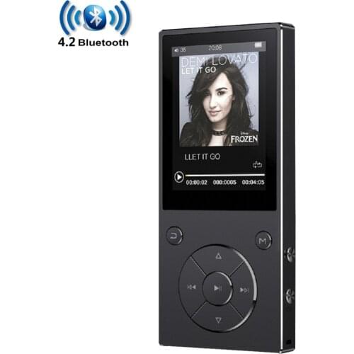 Bluetooth4.2 MP3 Player with Speaker 2.4In Screen Metal hifi music player with fm radio eBook hifi Walkman support usb mini SD