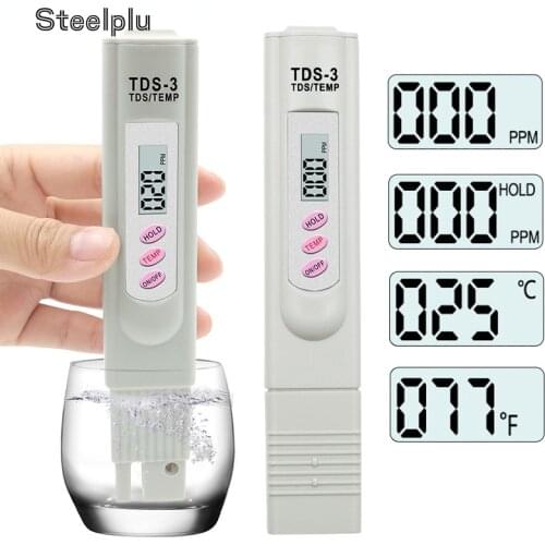 Water Quality Testing Equipment Portable Digital LCD TDS Meter Pen of High Precision Acidity Meter TDS Monitoring Instrument