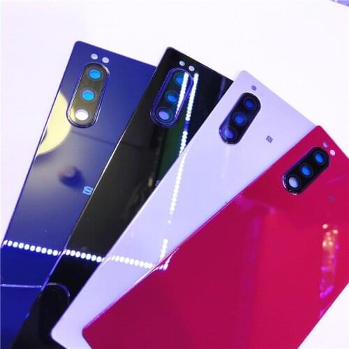 Original Glass For Sony Xperia 5 X5 J8210 J8270 J9210 Back Battery Cover Rear Door Housing Case Replacement Battery Cover