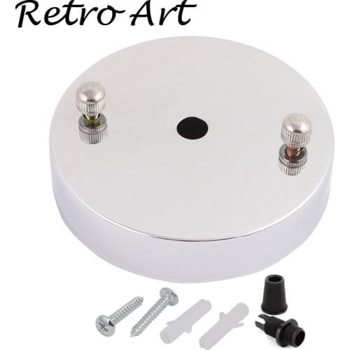 Metal ceiling rose Antique style ceiling Canopy with lamp cord grips