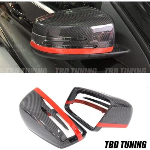Carbon Fiber Mirror Cover For Mercedes A C CLS E CLA Class For Mercedes Carbon Mirror W204 W207 W212 W176 W218 W221 Carbon caps