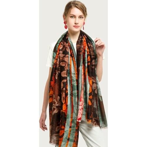 Spring Women Large Shawl Wrap Floral Print Scarf Warm Soft Stole NEW [6773]