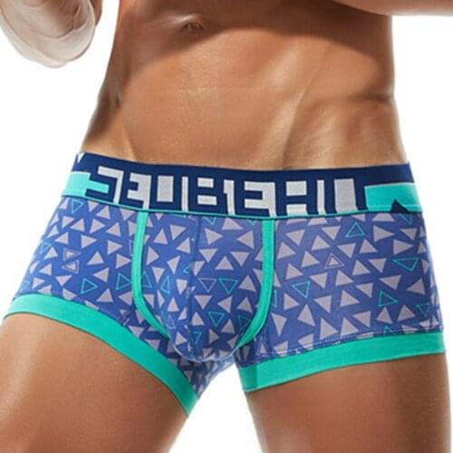 Seobean Boxer Men Underwear Cotton Sexy Mens Boxers Shorts Underware Printed Male Underpants Gay Lingerie Cuecas brand quality