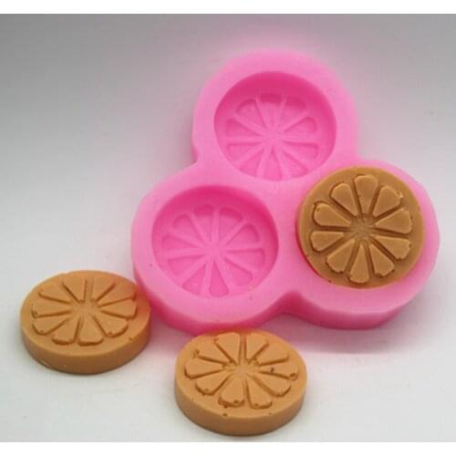 Silicone mold orange round shape handmade soap mould Fondant cake chocolate decoration mold clay craft mold