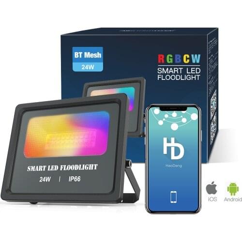 Led flood light outdoor bluetooth APP control rgb led reflector IP66 led floodlight outdoor led wall washers outdoor lighting