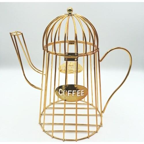 Universal Coffee Capsule Storage Basket Coffee Cup Basket Vintage Coffee Pod Organizer Holder Black Gold For Home Cafe Hotel