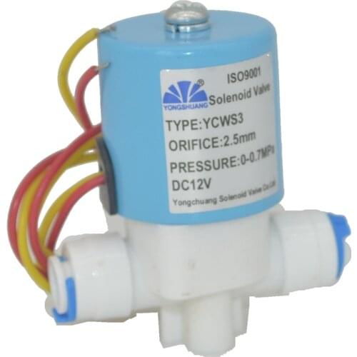 Normally Closed 1/4" pipe connection POM Plastic Electric Solar air oil 12V Solenoid Valve Water