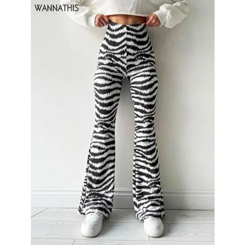 WannaThis Women's Flared Trousers