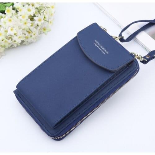 Cellphone Crossbody Bag Women PU Leather Shoulder Bag 2021 Trendy Handbag Small Card Holder Messenger Bag Flap Lady Purse bolso
