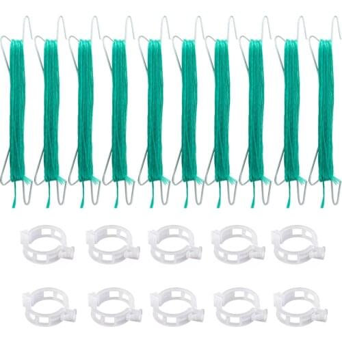 10PCS Tomato Support Hook Plant Buckle Prevent Plants From Pinching Gardening Supplies Nylon And Iron Growth Puller