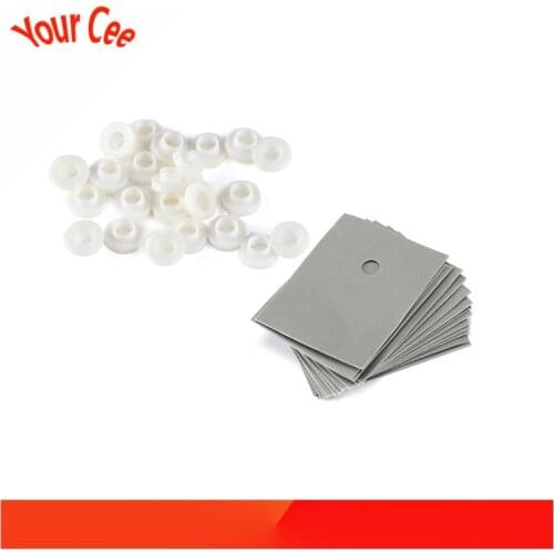 100PCS TO-220 Insulation Pads Silicone Heatsink Shim TO 220 Transistor Plastic Washer Insulation Washer TO220